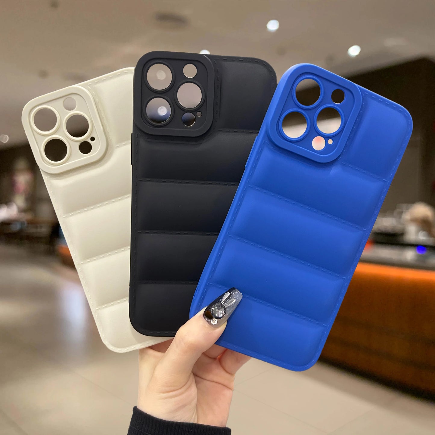 Funda protectora tipo chaqueta para iPhone 15/14/13/12/11